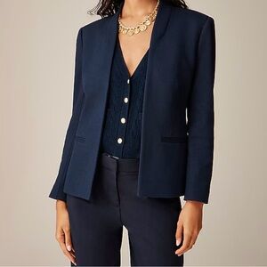 Chic Navy Blazer and Pants Set